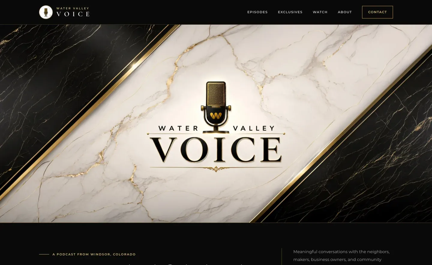 Water Valley Voice website homepage